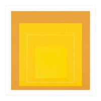 JOSEF ALBERS - HOMAGE TO THE SQUARE ORANGE YELLOW  (Print Only)
