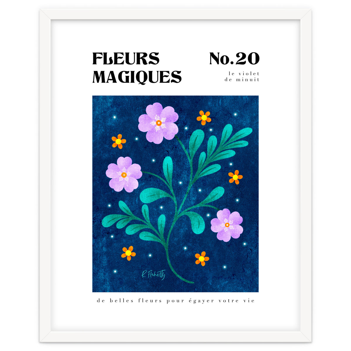 Magical Flowers No.20 Midnight Purple