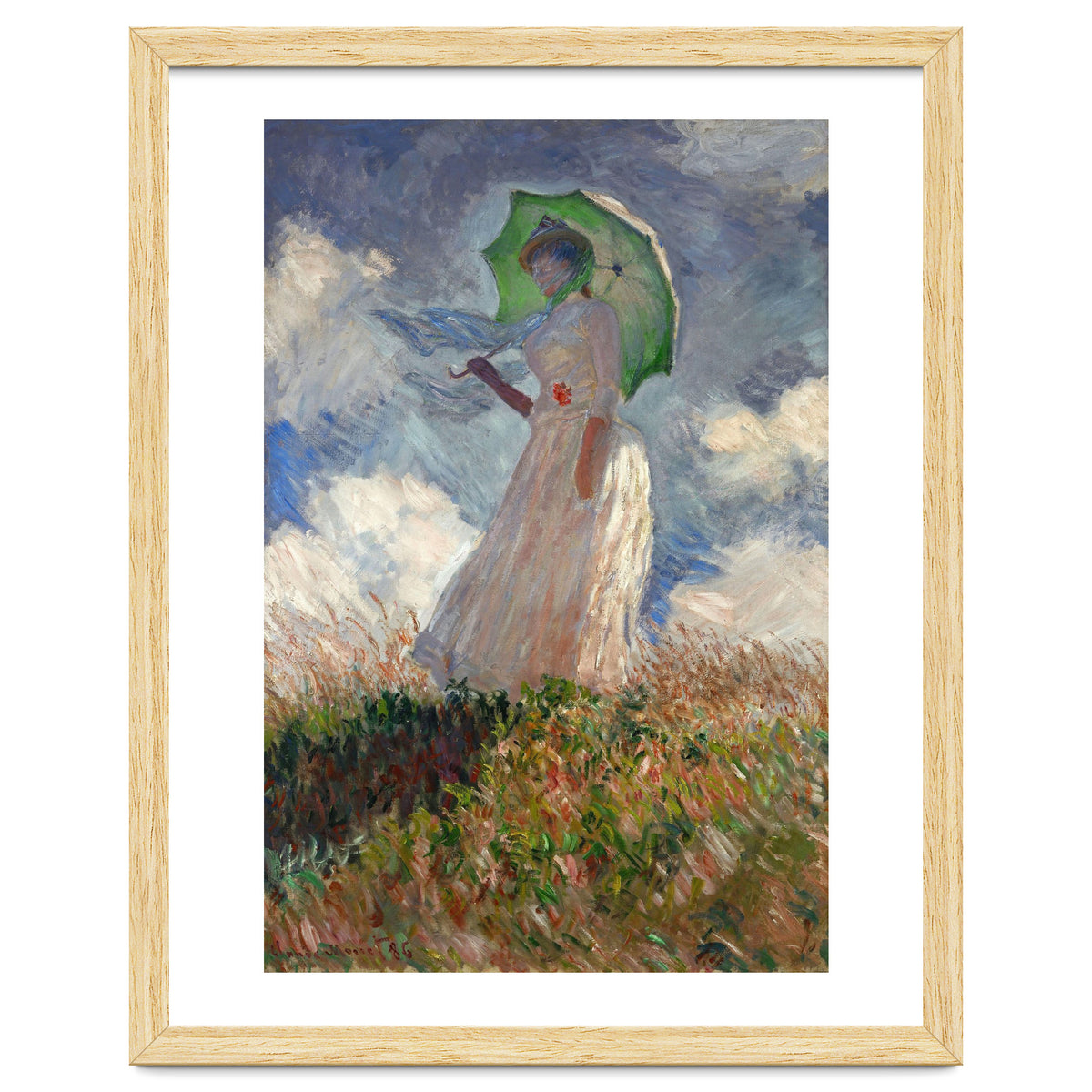 Claude Monet / 'The Woman with a Parasol', 1886, Oil on canvas, 131 × 88 cm. SUZANNE HOSCHEDE.