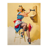 Pinup Gossip Girl On The Phone (Print Only) thumbnail