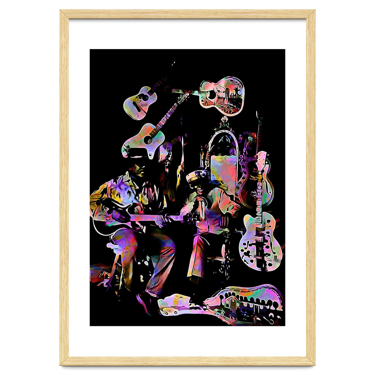 Cool John Ferguson And Captain Luke Blues Musician Legend Colorful