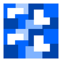 Blue Abstract Square Tiles (Print Only)
