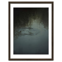 Moody Rain Puddle Ripples Oil Painting