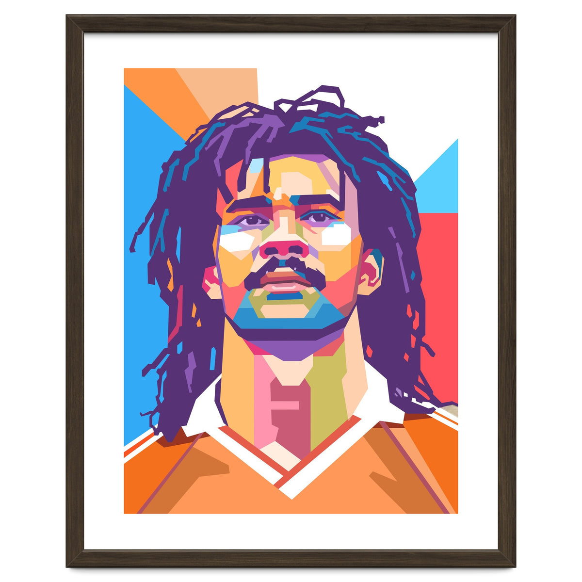 Ruud Gullit pop art portrait