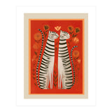 Striped Cat Pair (Print Only) thumbnail
