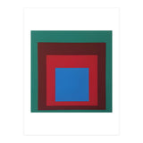 Josef Albers - HOMAGE TO THE SQUARE: Green, Red, Blue (Print Only) thumbnail