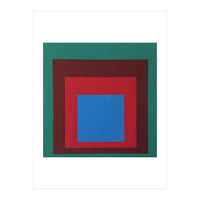 Josef Albers - HOMAGE TO THE SQUARE: Green, Red, Blue (Print Only)