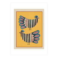 Striped Bird Pair II (Print Only)