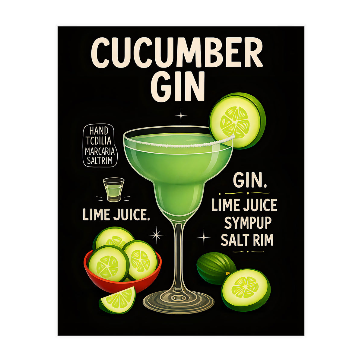 Cucumber Gin (Print Only)