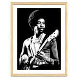 Stanley Clarke American Bassist in Grayscale thumbnail