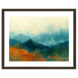 Long Title Misty Blue Mountain Range Landscape thumbnail