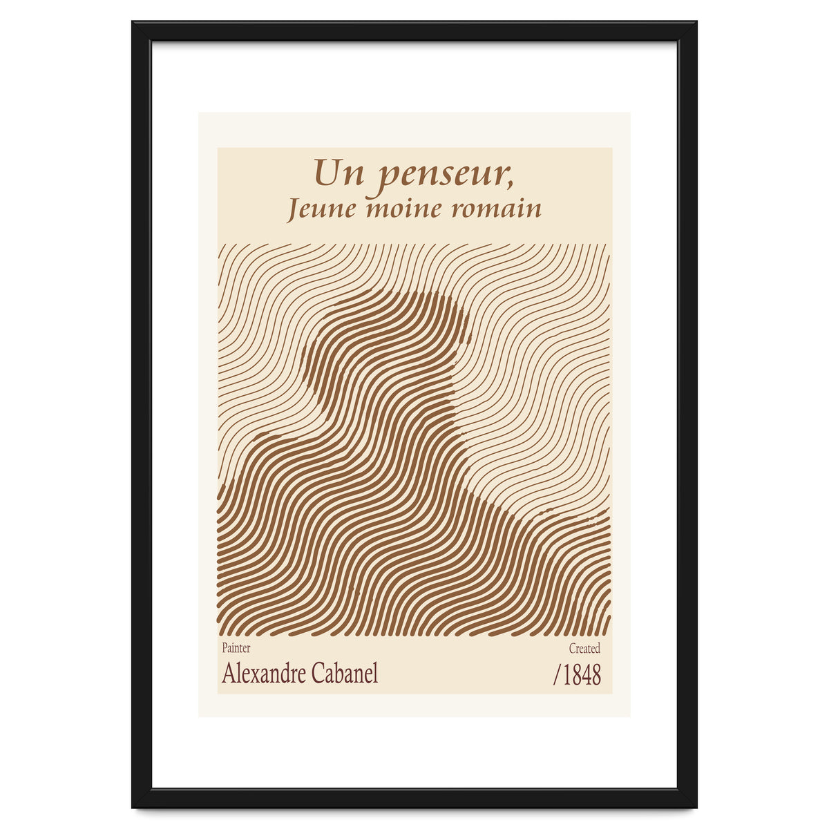 Un Penseur, Jeune Moine Romain – Alexandre Cabanel (1848)