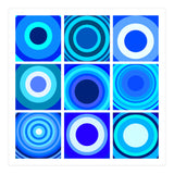 Circles & Rectangles Alt Blue 3 X 3: 4 (Print Only) thumbnail