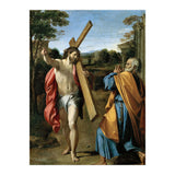 Annibale Carracci / 'Domine, quo vadis?', c. 1602, Oil on panel, 77.4 x 56.3cm. AGOSTINO CARRACCI. (Print Only) thumbnail