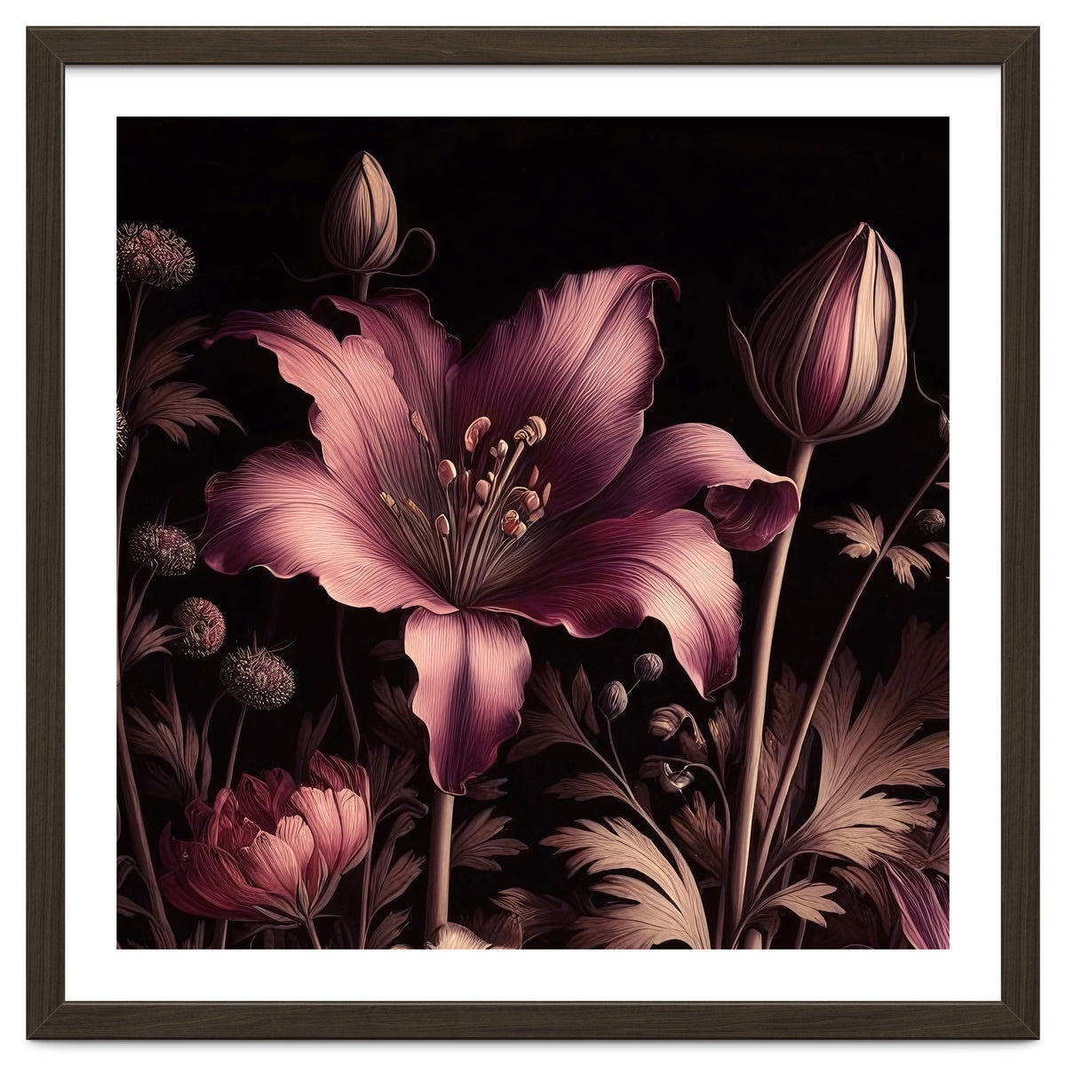 VINTAGE COLOURFUL BOTANICAL-10A-6