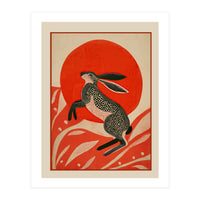 Hare And The Red Sun (Print Only)