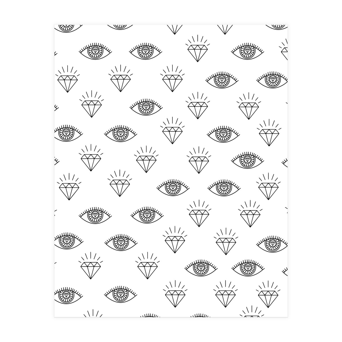 Diamond Eyes #society6 #decor #buyart  (Print Only)