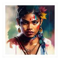 Festival Bloom Hindu Portrait (Print Only)