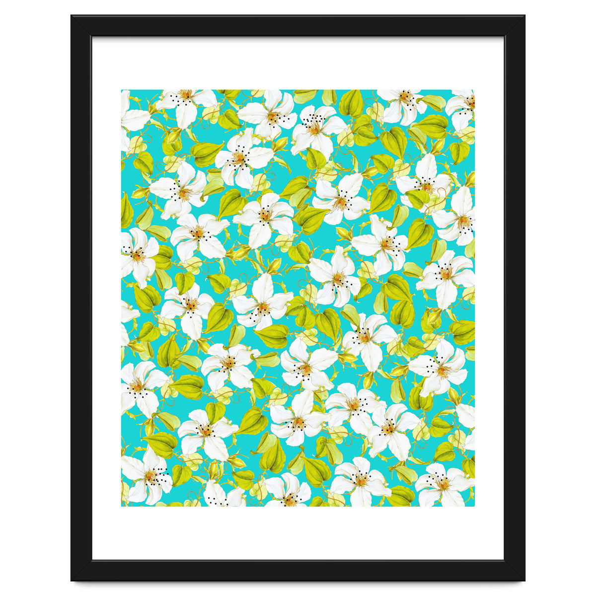 White Floral #society6 #decor #pattern