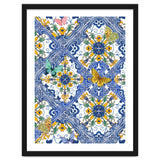 Sicilian Italian Tiles Butterflies And Flowers thumbnail