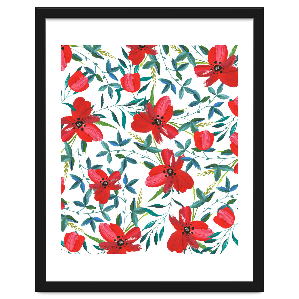 Red Blossom #society6 #decor #buyart