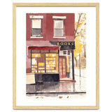 Cozy Bookshop, Autumn Book Shop Street Art, LibraryBook Store thumbnail