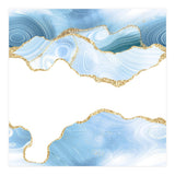 Blue & Gold Glitter Agate Texture 06  (Print Only) thumbnail