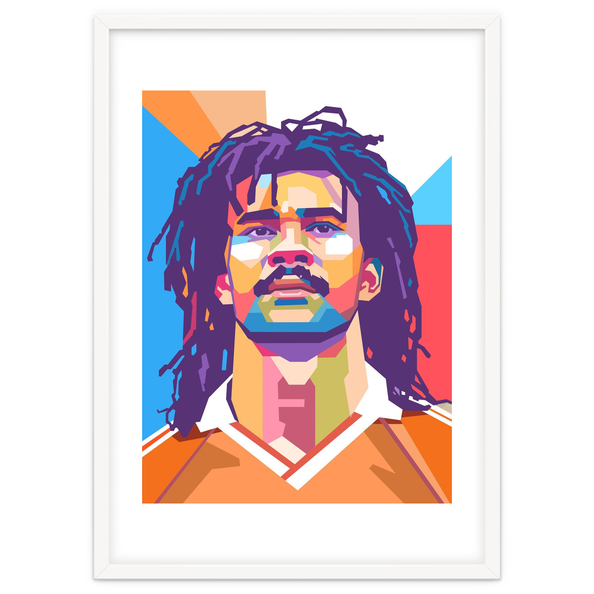 Ruud Gullit pop art portrait