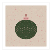 Christmas globe with snowflakes (Print Only)