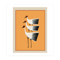 Striped Bird Trio II (Print Only)