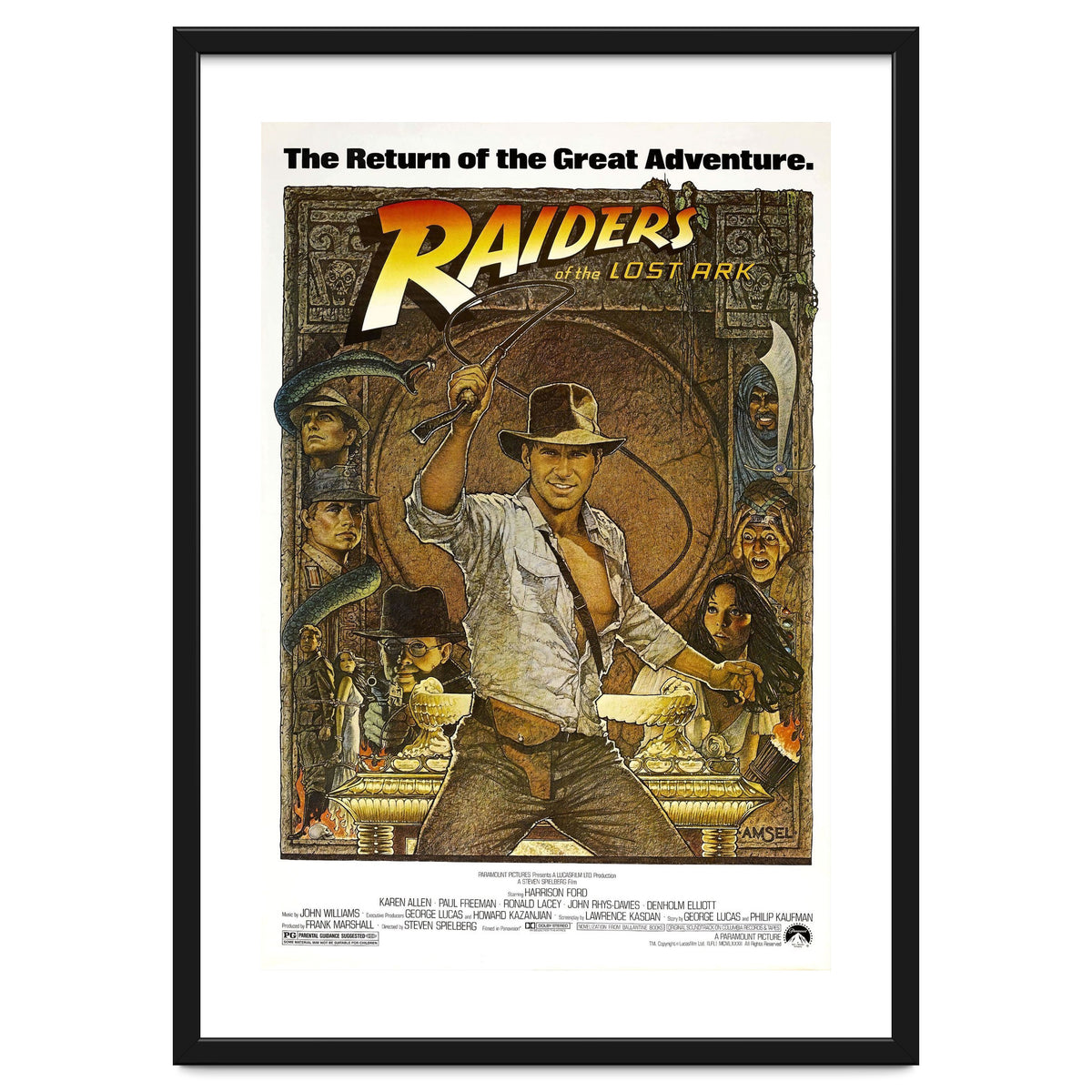 RAIDERS OF THE LOST ARK (1981), directed by STEVEN SPIELBERG.