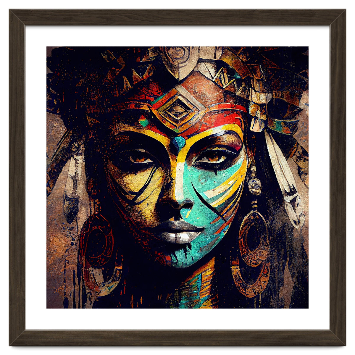 Midnight Warrior Woman Portrait