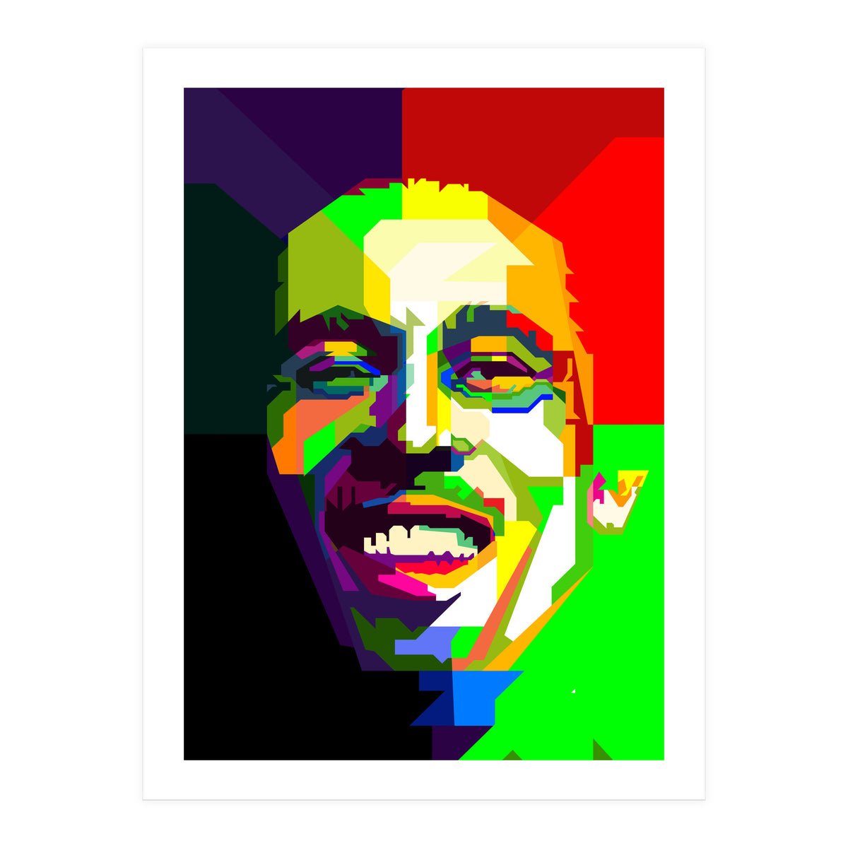 Bob Marley Reggae Icon Pop Art WPAP (Print Only)