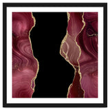 Burgundy & Gold Glitter Agate Texture 02 thumbnail