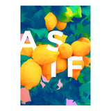 As If. | Typography Attitude Confidence Quote | Lemon Garden Botanical Vintage Quirky Lettering (Print Only) thumbnail