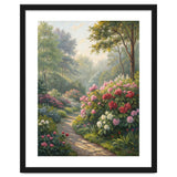 Sunlit Spring Garden Path Oil Painting thumbnail