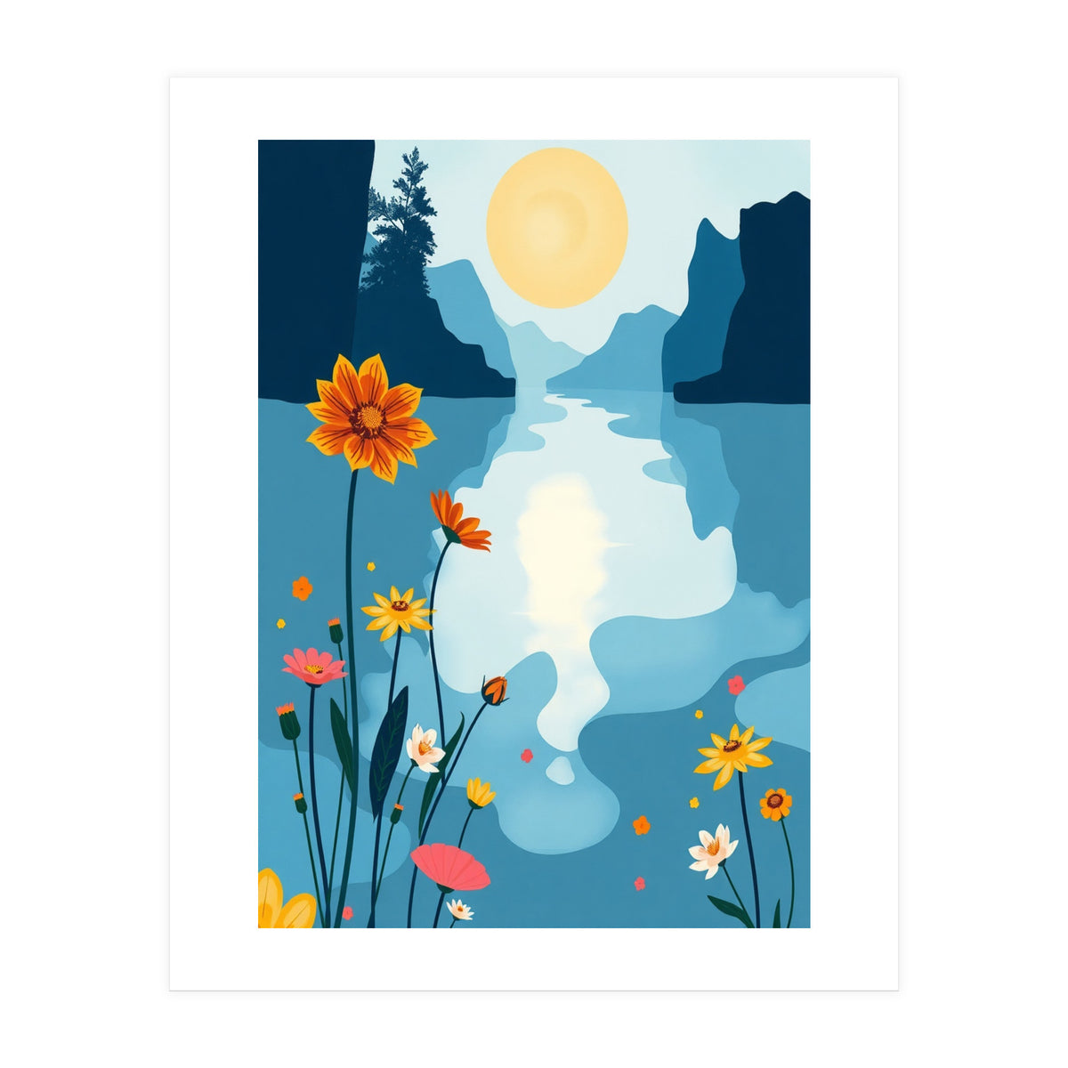 Lake Energy and Flower (Print Only)