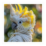 Yellow Crested Cockatoo Bird Close Up Portrait (Print Only) thumbnail