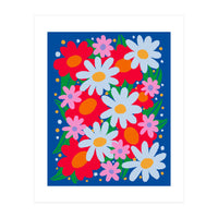 Bold Colourful Flowers (Print Only)