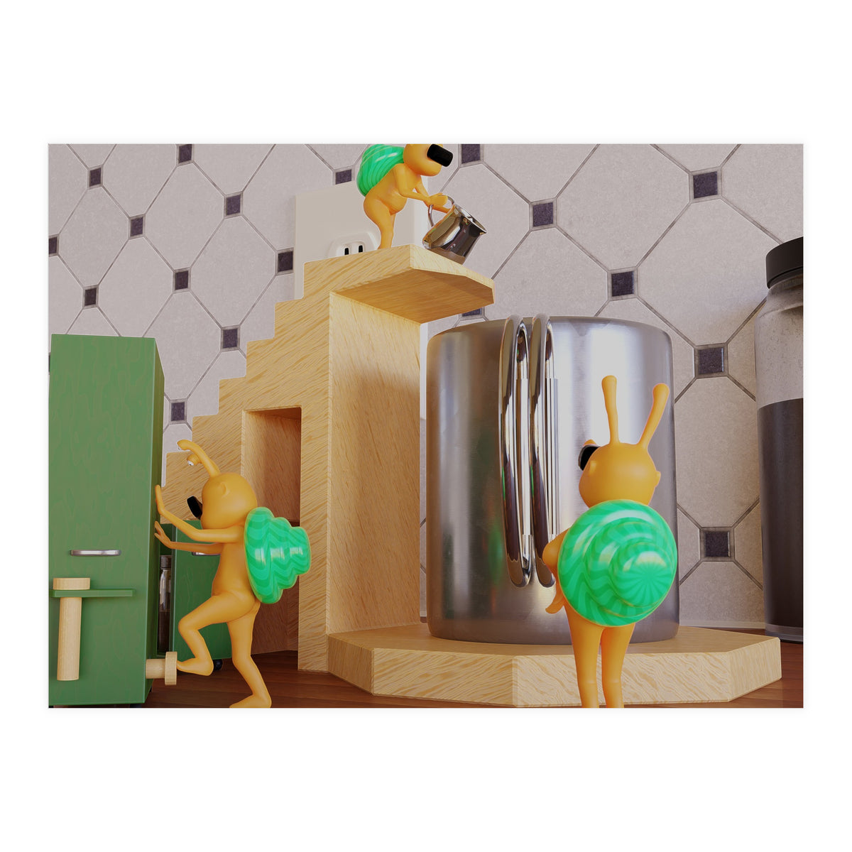 Coffee Support - angle #3 (Lwuba 040 Coffee Support 03) (Print Only)