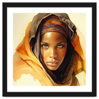 Watercolor Tuareg Woman #11