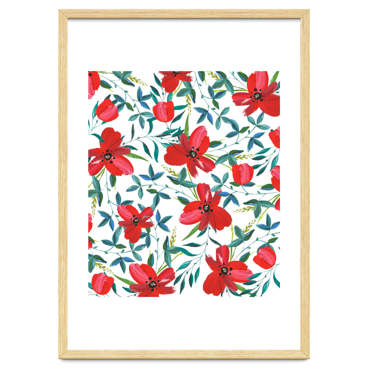 Red Blossom #society6 #decor #buyart