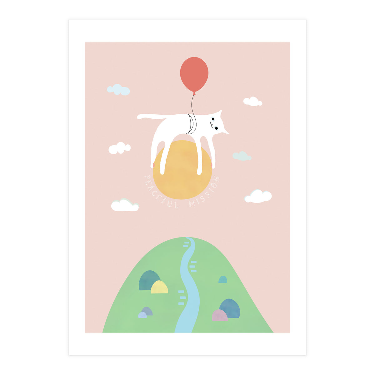 PEACEFUL MISSION CAT (Print Only)