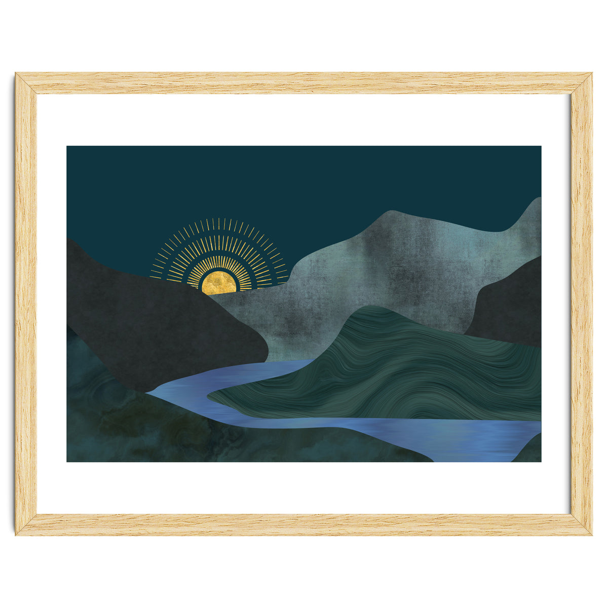 Abstract Landscape Sunrise