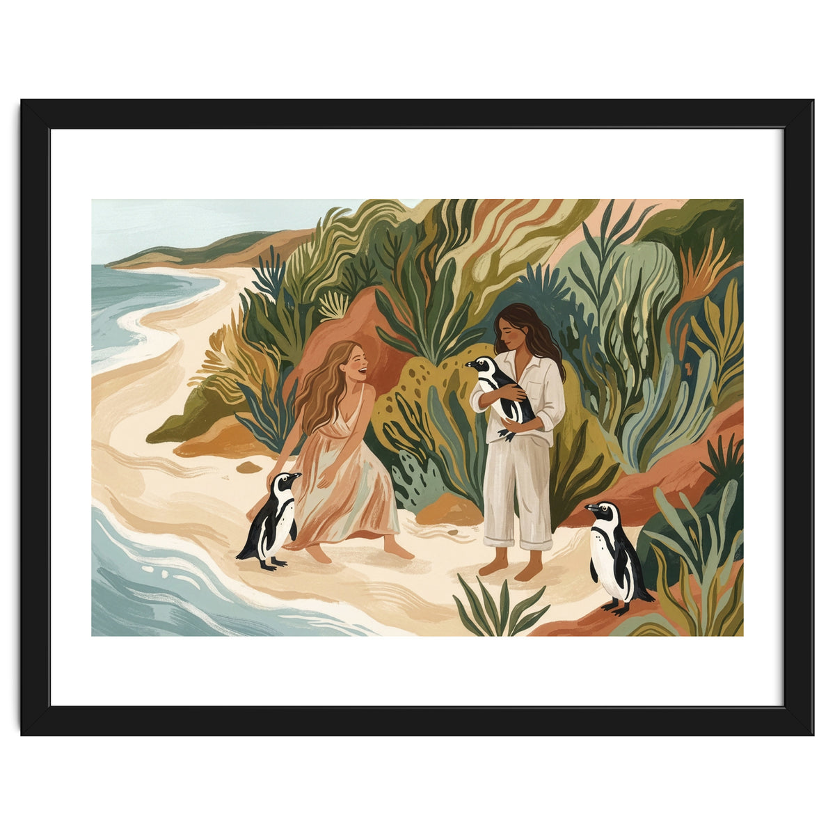 Penguin Friends By The Sea