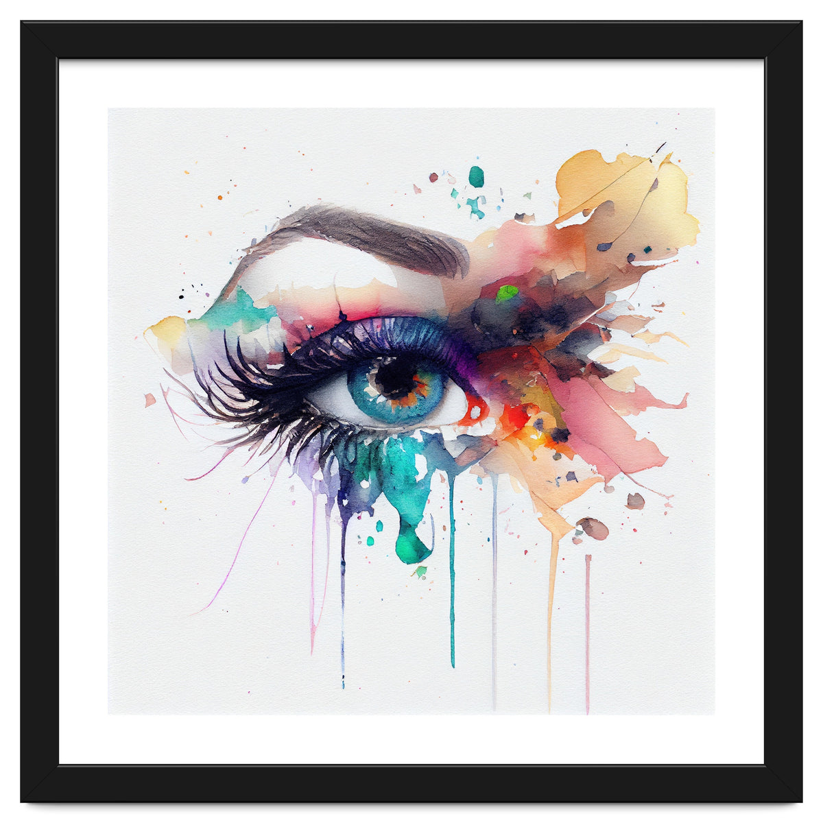 Watercolor Woman Eye #2