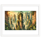 Vintage China, Zhangjiajie Stone Pillars Poster thumbnail