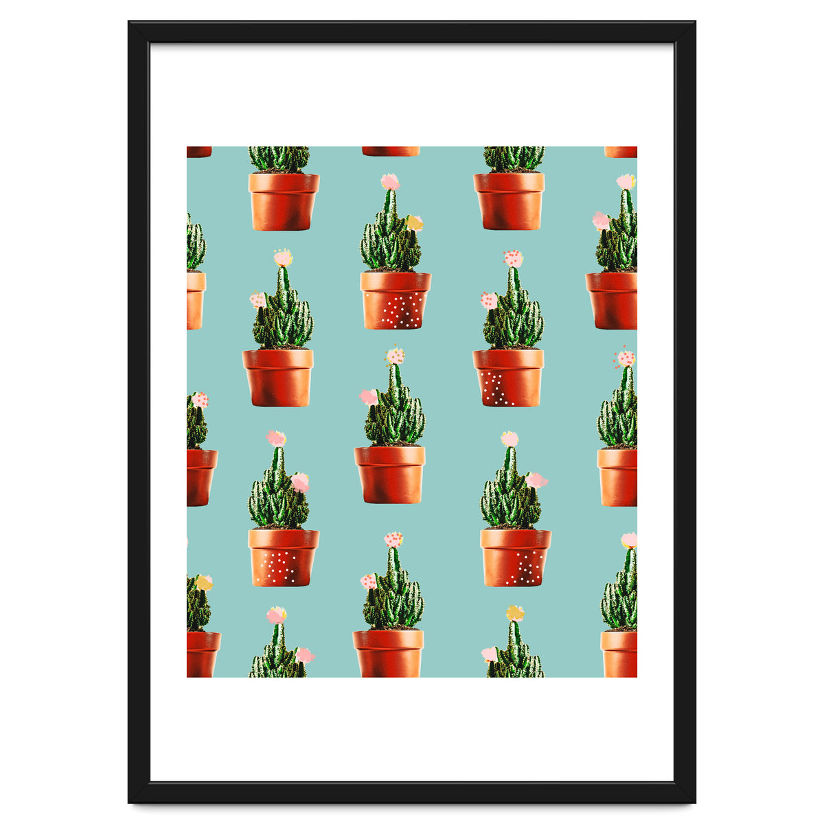 Cactus in Copper Pots #society6 #decor #buyart