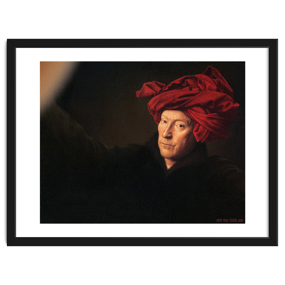 Man In A Turban - Jan Van Eyck - Selfie