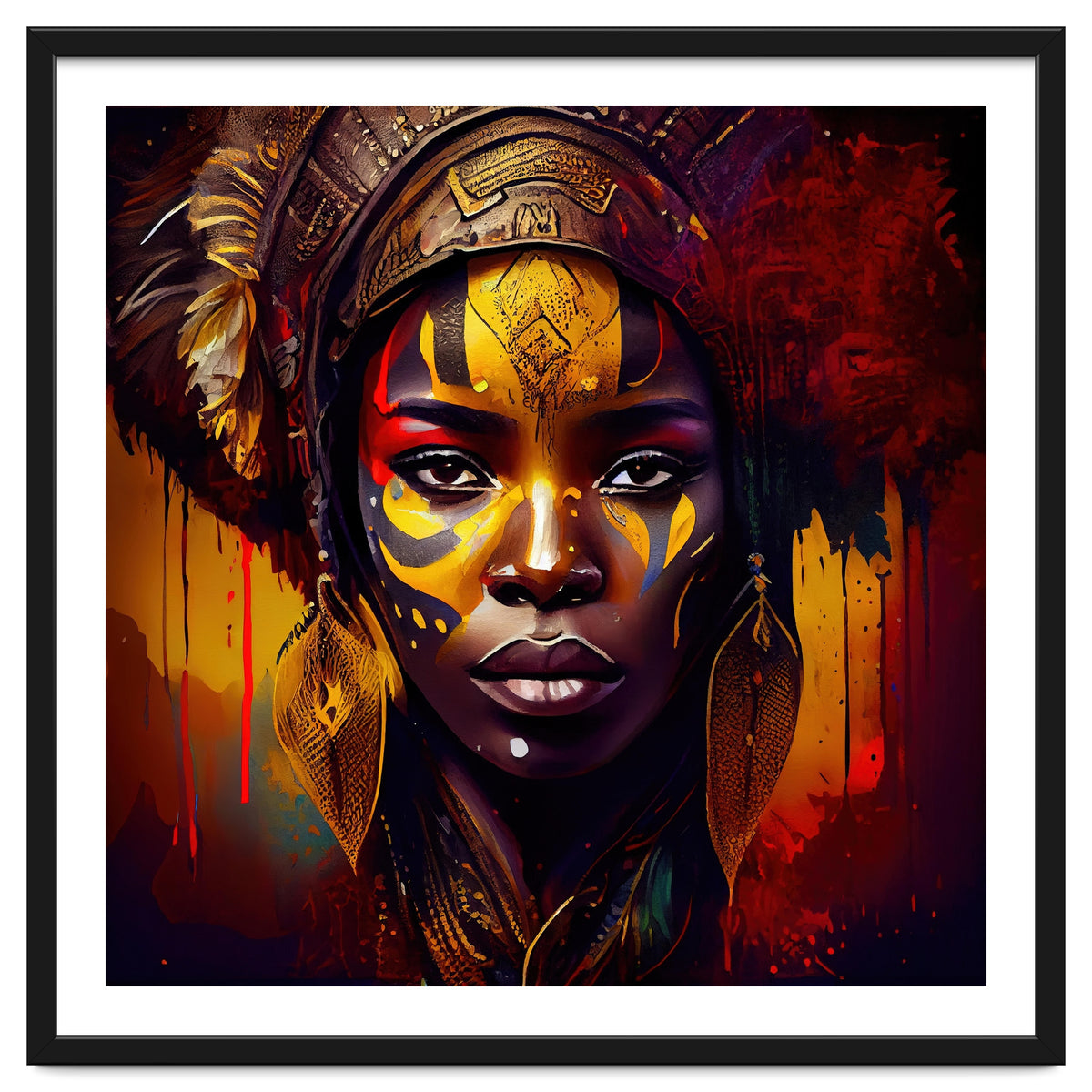 Powerful African Warrior Woman #1